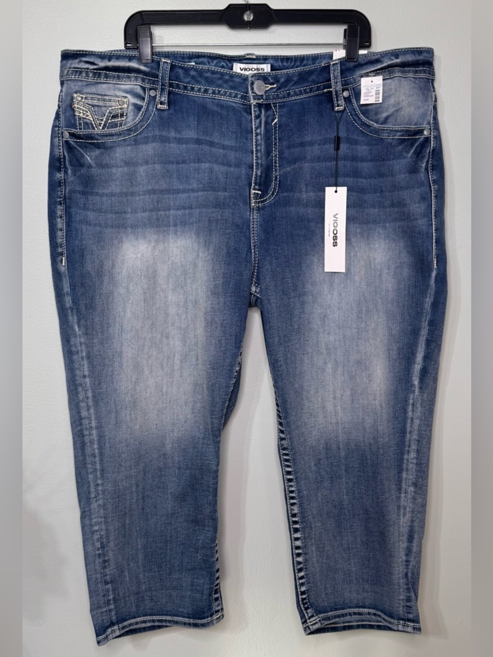 Vigoss Heritage Fit Mid Rise Capri Jeans Size 22 NWT - Picture 3 of 12